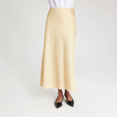 Women's Midi A-Line Skirt - A New Day™ Yellow L