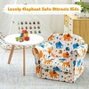 Costway Kids Cat/Astronaut/Lion/Synthetic Fake Animal/Elephant Sofa Children Armrest Couch Toddler Furniture Gift - 2 of 4