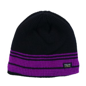 Polar Extreme Kids' One Size Ribbed Knit Striped Winter Hat - 1 of 2
