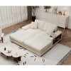 VASIP Convertible Oversized Double Lounge Chair - Fluffy Corduroy Fabric, Combination Design，Modern Sleeper Sofa Chair，for Living Room，Apartment - 4 of 4