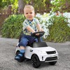 Qaba Land Rover Licensed 6V Ride On Car, 2 in 1 Sliding Car Battery Powered Electric Car for Kids w/ Lights Music Horn, for 18-60 Months - 3 of 4