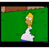 Men's The Simpsons Homer Disappearing into the Bush, Nothing to See here T-Shirt - 3 of 4
