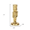HomeRoots 6" Gold Cast Iron Christmas Nutcracker Figurine - 3 of 4