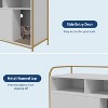 Multi-Function Cat Washroom Furniture with Barn Door, Dog Proof Feline Litter Box Enclosure with Hidden Litter Box Cover, Wooden Kitty House - 4 of 4