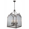 Elegant Lighting Newport Collection Chandelier D:26 H:43 Lt:6 Vintage Nickel Finish - 2 of 2