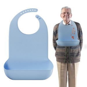 Mars Wellness Adult Bibs for Elderly - Silicone Bibs - 1 of 4