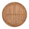 NicBex Acacia Wood Outdoor Round Coffee Table with Woven Rope Accent,Patio Table Balcony Furniture for Garden,Yard,Weather Durability - 3 of 4
