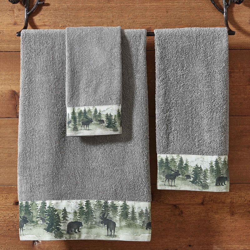 Park Designs Watercolor Wildlife Fingertip Towel Set of 4, 2 of 6