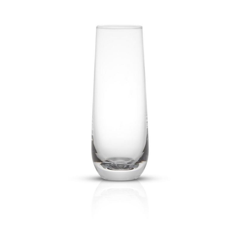 JoyJolt Milo Stemless Champagne Flutes Crystal Glasses - Set of 8 Glasses - 9.4oz, 6 of 12