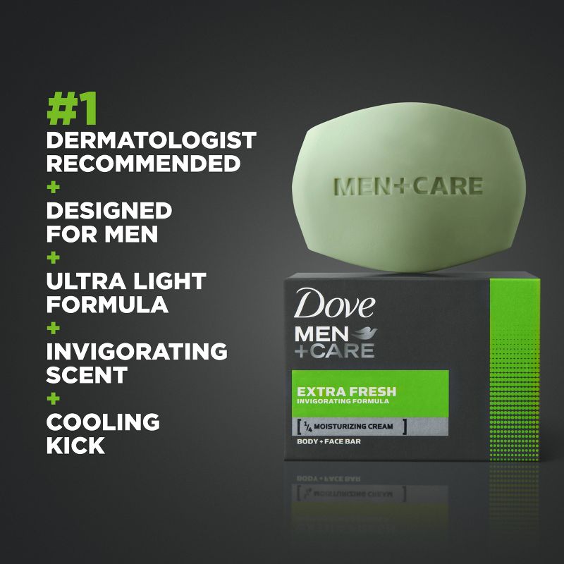 Dove Men+Care Extra Fresh Bar Soap Body &#38; Face - Trial Size - 3.17oz, 5 of 9