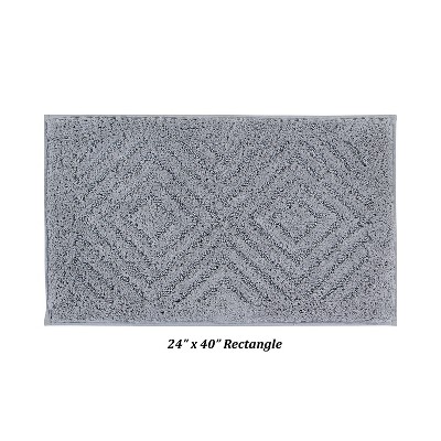 Trier Collection 100 % Cotton Diamond Pattern Tufted Bath Rug - Better Trends