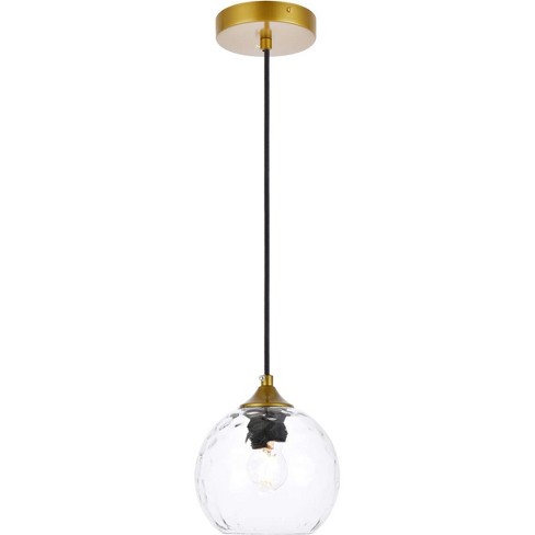 Elegant Lighting Cashel 6 Inch Brass Pendant : Target