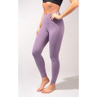 90 Degree By Reflex - Women's Squat Proof Interlink High Waist 7/8 Length  Ankle Leggings - Potent Purple - Large : Target