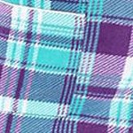 purple and teal plaid