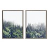 (Set of 2)  Sylvie Foggy Day Framed Canvas Set by Creative Bunch - Kate & Laurel All Things Decor - 2 of 4