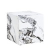 GlasFlength Coffee Tables, Chic and Versatile, Modern and Classic Designs for Every Home, Suitable for Living Room, White,15.75”*15.75”*15.75" - 4 of 4