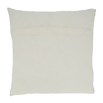 Cotton Parrot Design Throw Pillow Cover, 19.5" x 16", Multicolor