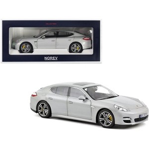 2009 Porsche Panamera Turbo Silver Metallic 1/18 Diecast Model Car by Norev - 1 of 3