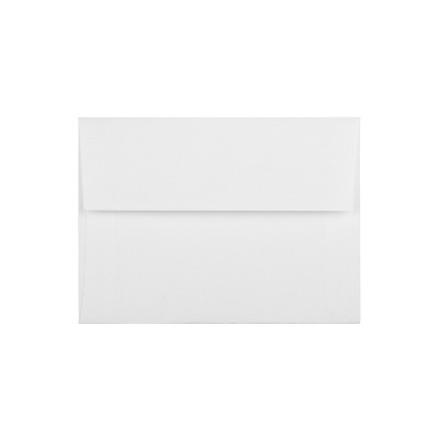 JAM Paper A6 Strathmore Invitation Envelopes 4.75 x 6.5 Bright White Linen 3137