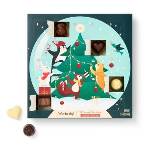 Christmas Mini Chocolate Countdown Calendar - 5.5oz - Favorite Day™ - 1 of 4