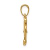 Black Bow Jewelry 14k Yellow Gold 3D Moveable Scissors Pendant - 2 of 4