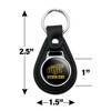 Wichita State Secondary Logo Black Leather Keychain - 2 of 4
