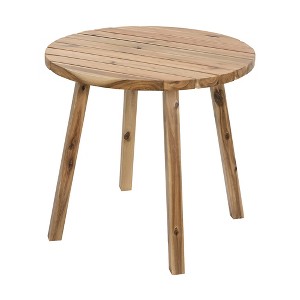 VYNXARIA 32x30" Round Dining Table, Solid Wood - 1 of 4