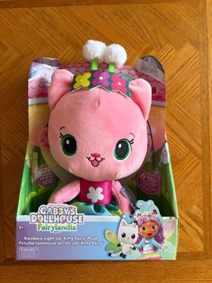 Peluche De Kitty Fairy Que Se Ilumina – Gabby's Dollhouse Oficial, 35.5 Cm, Juguete Sensorial Con Luz De Colores Para Niños +3 Años