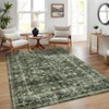 Persian Retro Washable Area Rugs for Bedroom Living Room Decor Soft Vintage Low Pile Carpet Thin Non-Slip Foldable Floor Mat - 4 of 4