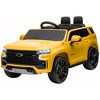Aosom Licensed Chevrolet TAHOE Electric Car for Kids with Remote Control, 12V Battery Powered Ride On Car with LED Lights, MP3, Horn, Music - 4 of 4