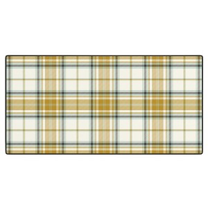 Heather Dutton Headmaster Plaid Ivory Desk Mat - Deny Designs - 1 of 4