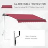 Resenkos Backyard Garden Canopy, Camping Canopy Screen Tent,Patio Awning Canopy Retractable Deck Door Outdoor Sun Shade Shelter - 3 of 4