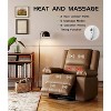 Oversized Motorized Lift Recliner with Heat & Massage – Adjustable PU Leather Chair, Ergonomic Support for Seniors & Limited Mobility - 4 of 4