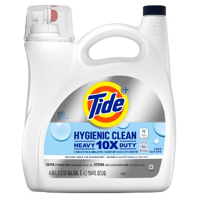 Tide Liquid High Efficiency Hygenic Clean Laundry Detergent - Free & Gentle  : Target