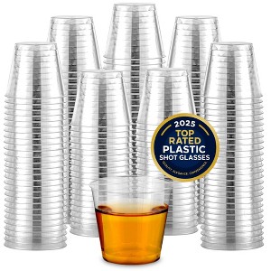 Stock Your Home 1,000 Mini Plastic Shot Glasses (1oz) Clear Disposable Cups  for Jello Shots, Wine Tasting, Liquor, Whiskey, Pudding, Sample Cup for :  Target