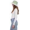 Tahari Women's Color Block Straw Bucket Hat with Fringe - Bucket Hat For Women - 3 of 4