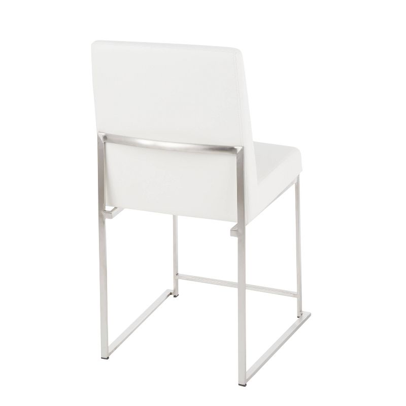 Set of 2 High Back Fuji Contemporary Dining Chairs - LumiSource, 5 of 14