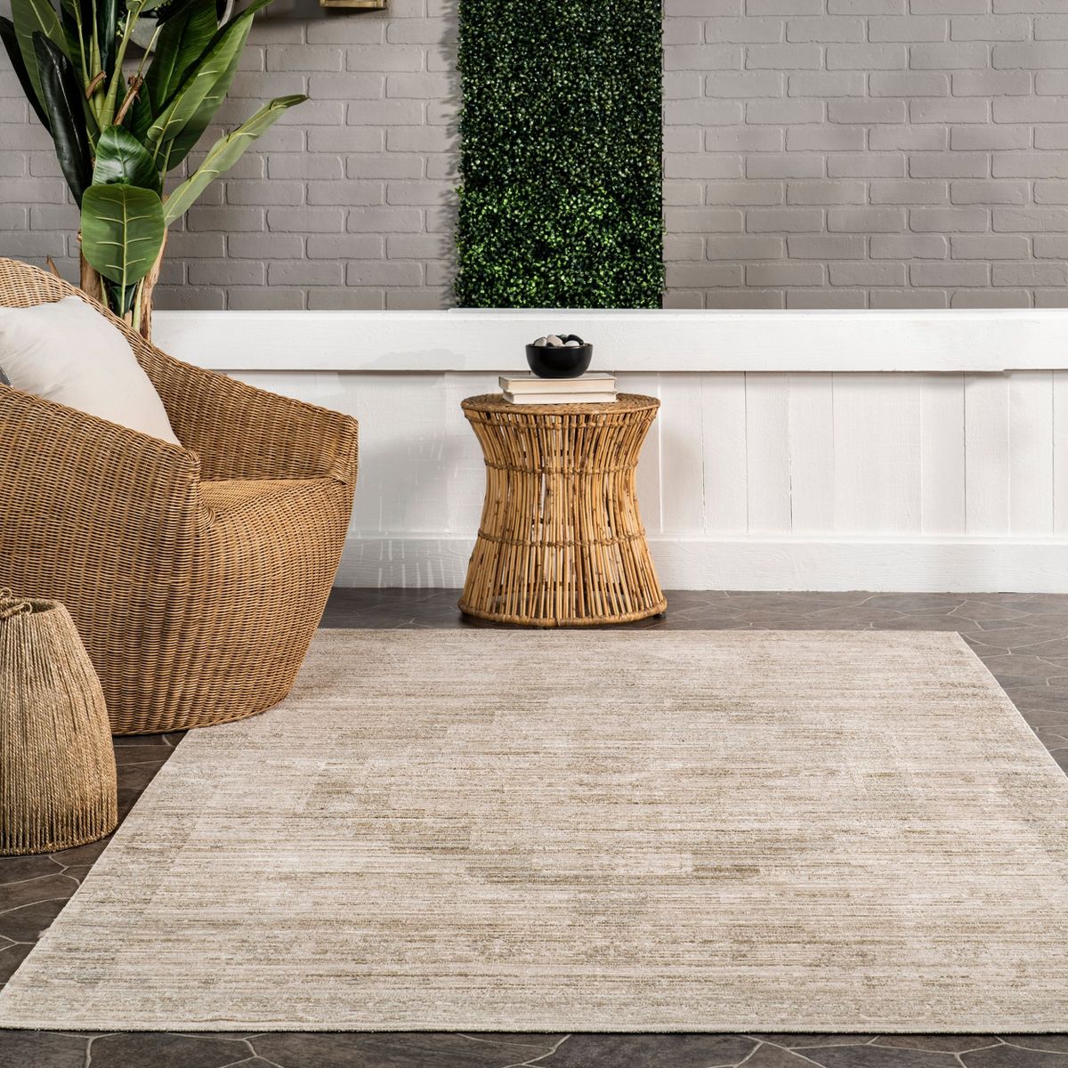 Nuloom Lotus Vintage Machine Washable Pet Friendly Indoor/Outdoor Area Rug - thumbnail 4