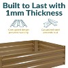 Sunnydaze Raised Corrugated Galvanized Steel Rectangle Garden Bed for Plants, Vegetables, and Flowers - 47" W x 11.75" H - 2 of 4