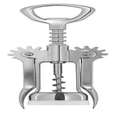 Italian Chrome Winged Corkscrew with Plastic Bottle Top Protector