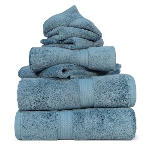 Luxury Egyptian Cotton Heavyweight Ultra-Plush Towel Set by Blue Nile Mills - 1 of 4