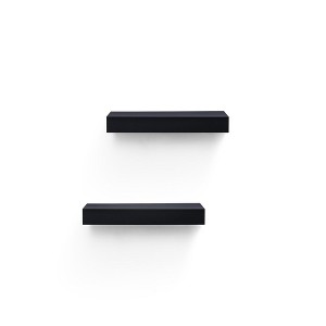 Dsvimoy Planter Stands and Holders Planter Stands Shelf with Invisible Brackets for Home Storage, Black, 20"*5"*4" - 1 of 4