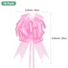 Unique Bargains Durable Big Present Bow Functional Plastic Flower Ribbon Pull Bows 10 Pcs - 3 of 4