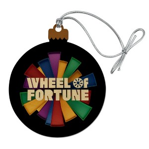 Wheel of Fortune Onion Logo Wood Christmas Tree Holiday Ornament - 1 of 4