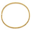 Black Bow Jewelry 5mm 14k Yellow Gold Florentine Engraved Hinged Bangle Bracelet, 8 Inch - 2 of 4