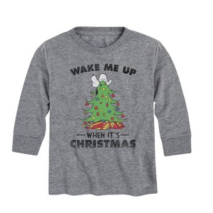Boys' - Peanuts - Happy Holidays Long Sleeve Graphic T-Shirt - 1 of 4