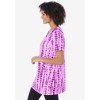 Woman Within Plus Size V-Neck Tie-Dye Tunic - 4 of 4