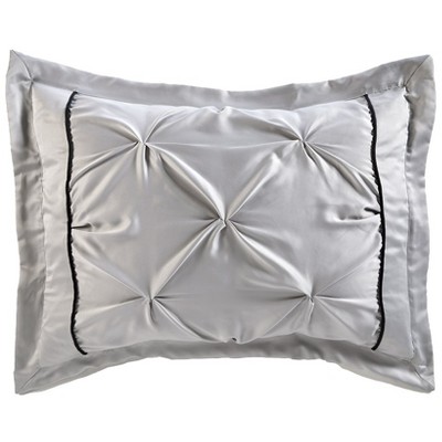 The Lakeside Collection Ashlyn Ruched Comforter Ensemble - Gray Sham 1 Pieces