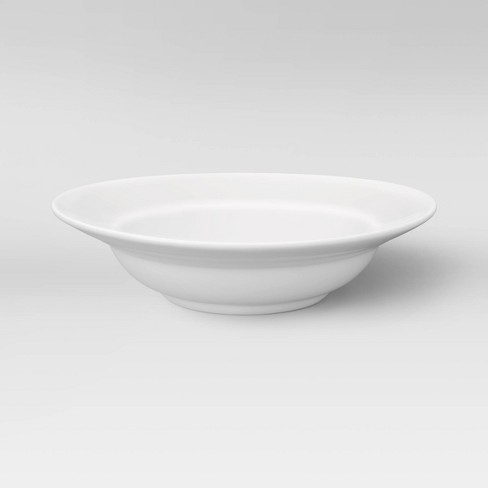 16oz Porcelain Rimmed Pasta Bowl White - Threshold™ : Target