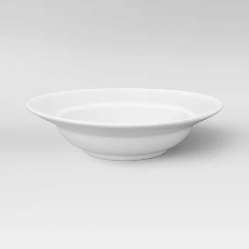16oz Porcelain Rimmed Pasta Bowl White - Threshold&#8482;, 1 of 3